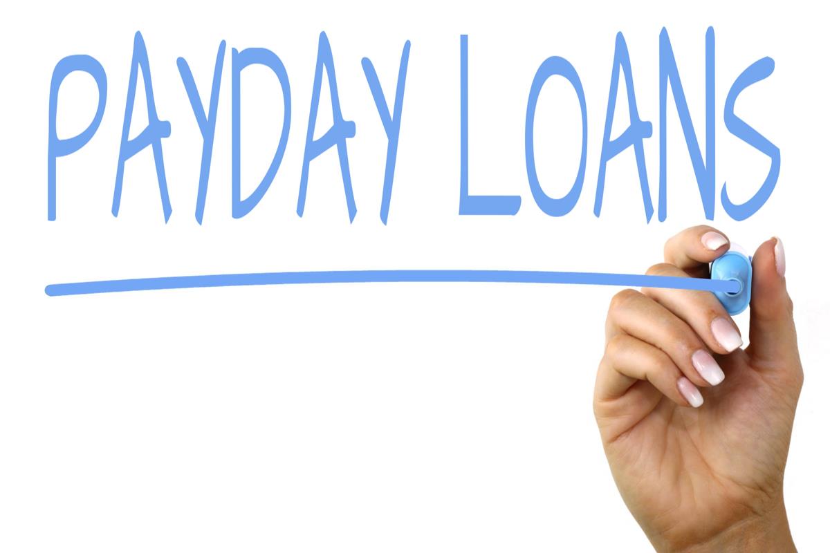 Payday Loans - Handwriting image