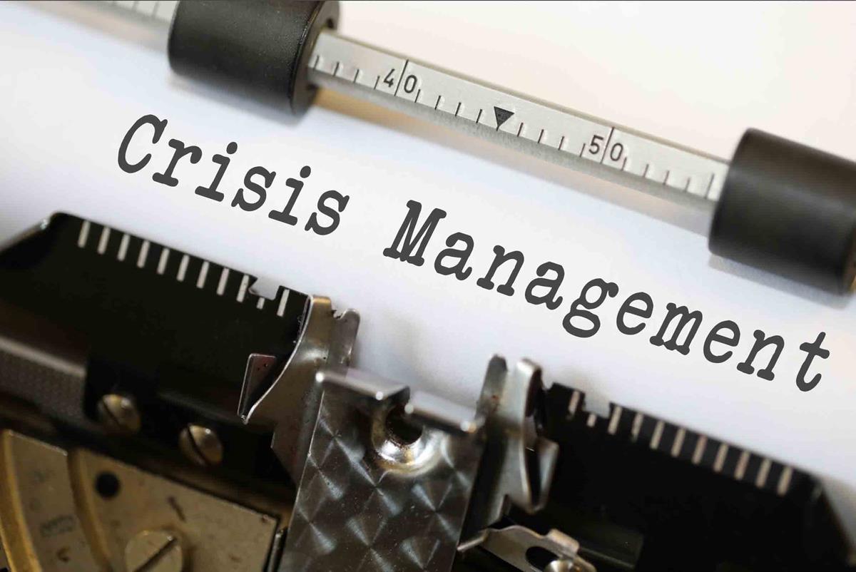 Crisis Management - Typewriter image